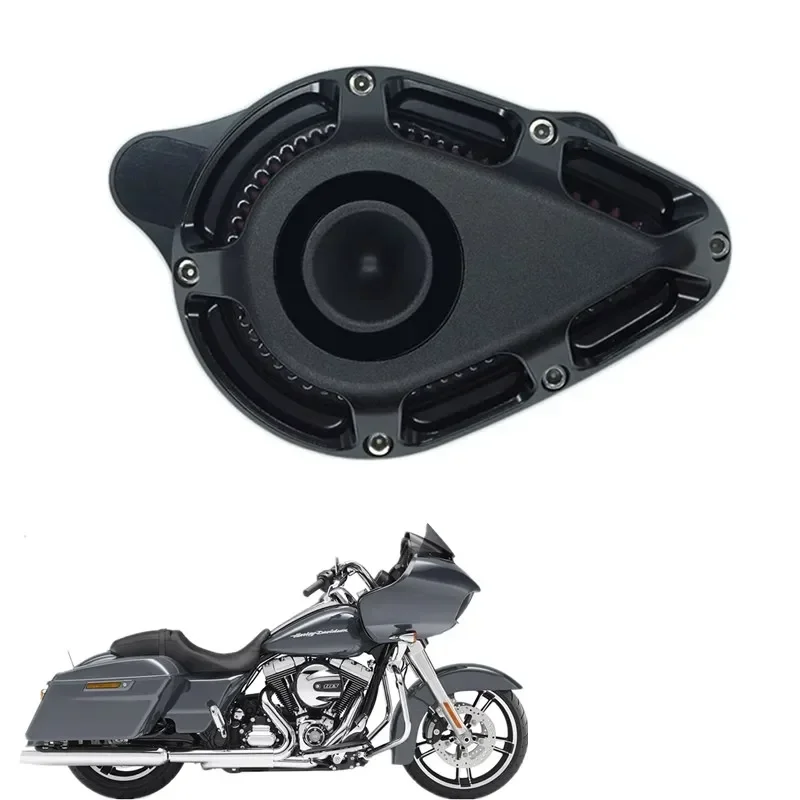 for Harley Touring Street Glide Touring Road Glide Softail Dyna Cnc Multi-Angle Filter Turnable Air Cleaner Aluminum MatteBlack