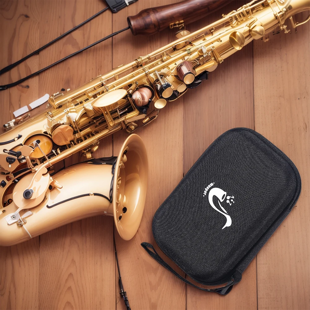 

Чехол для трости, водонепроницаемая портативная сумка на молнии с сетчатым карманом, трости для альт-саксофона, коробка для хранения тростей для саксофона, кларнета