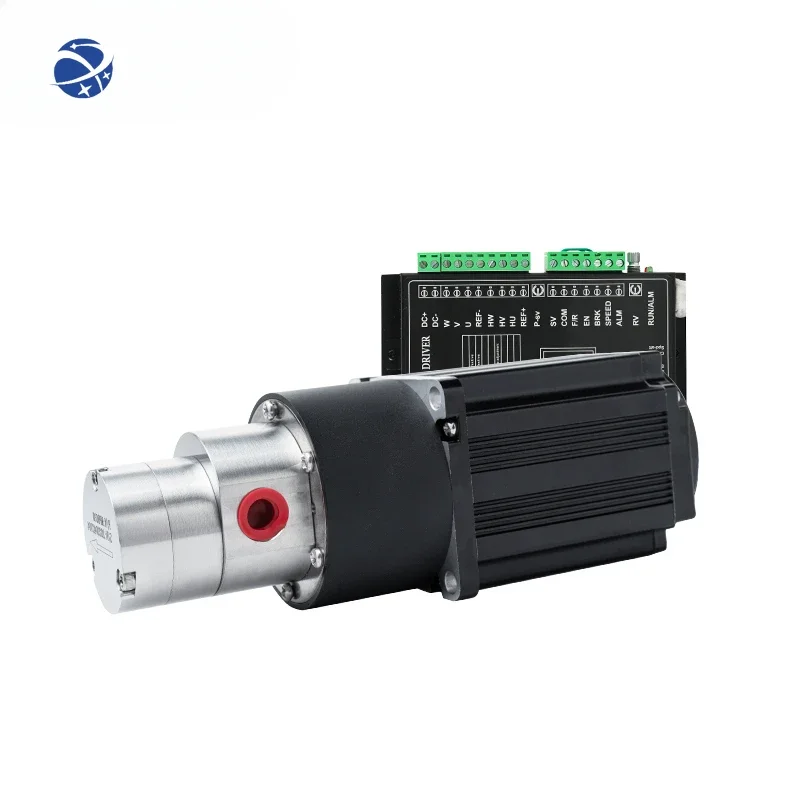 China Manufacturer Micro Metering Pump Magnetic Drive Gear Water Oil Pump With 24V Brushless Motor For Water Treatment Machinery