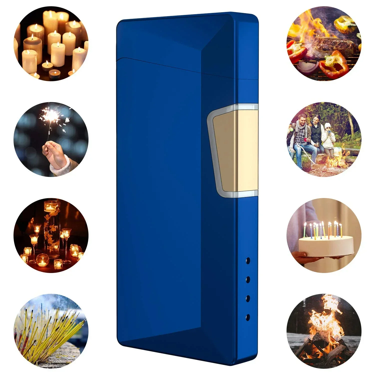 JOBON Hot Intelligent Touch Sensing Power Display Arc Flame New Year Design Lighter USB Pulse Cigar Plasma Lighters Men's Gifts