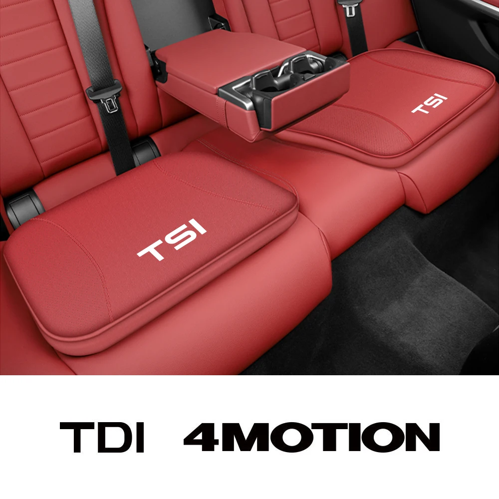 Car Seat Cushion Cover Pad Leather Logo Custom Mat Auto Interior Accessories For VW Golf Tiguan Passat CC Jetta TSI TDI 4Motion