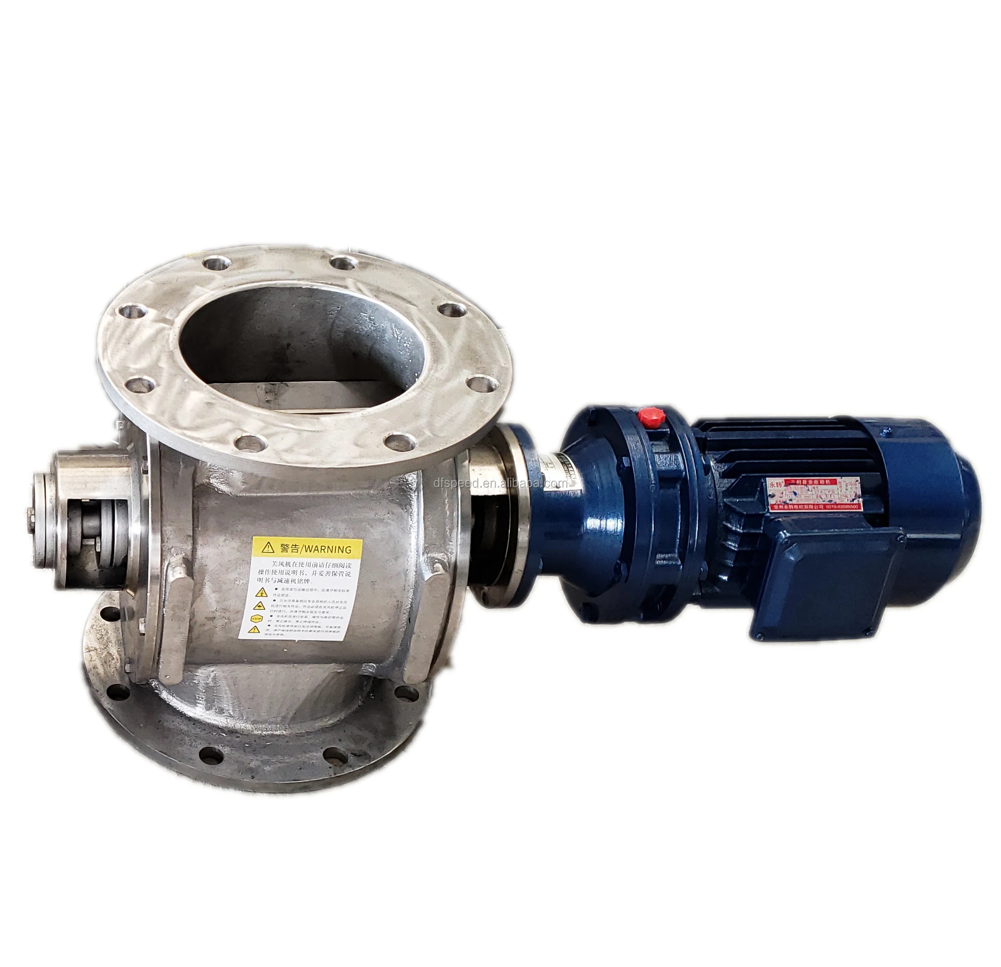 مصنع صمام تغذية قفل الهواء الدوار سهل التنظيف من الفولاذ المقاوم للصدأ عالي الجودة DN150