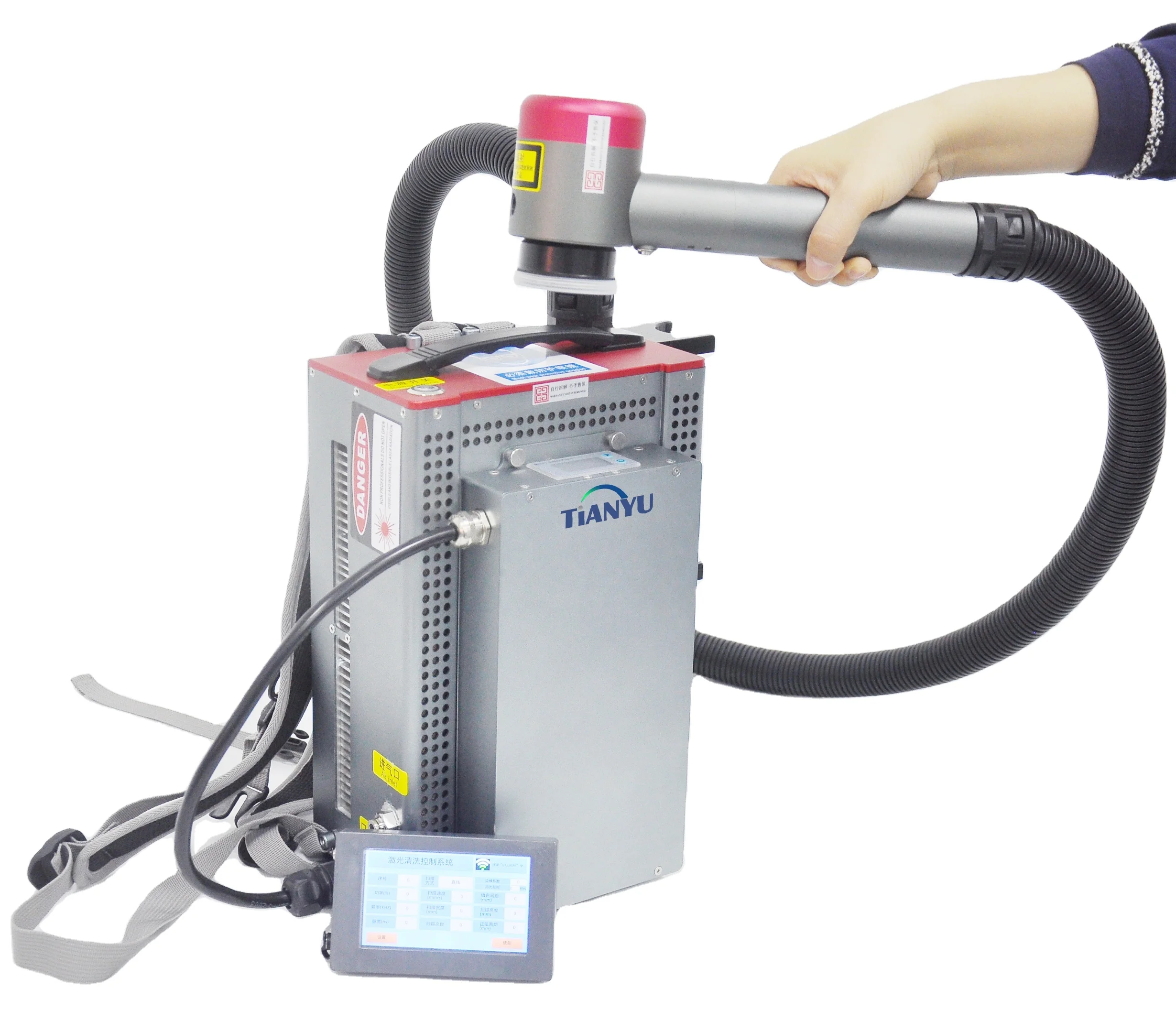 150w portable JPT  handheld laser cleaning machine fiber laser rust removal machine for cleaning rusty metal