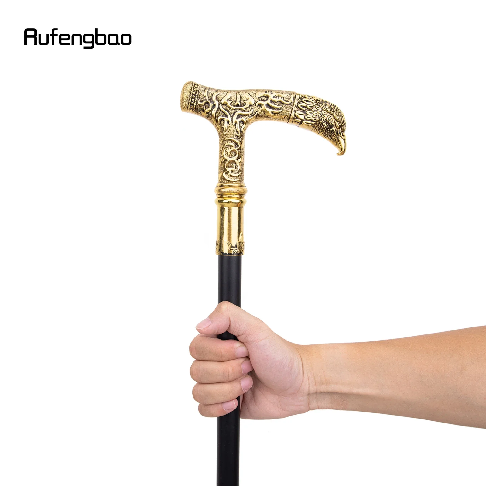 Golden Eagle Handle Luxury Walking Stick Party Fashion Elegant Walking Stick Decorative Cospaly Cane Knob Crosier 90cm