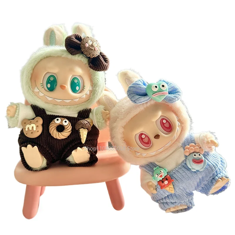 

Bib Pants Labubu I II Idol Dolls Cute Mini Plush Doll'S Clothes Sitting Party Clothing Outfit Accessories For Korea Kpop Exo