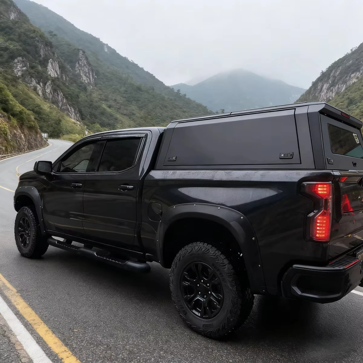 

Custom High Quality Aluminum Truck Canopy Topper Camper Hardtop Pickup Canopy for SILVERRADO 1500 5.8FT
