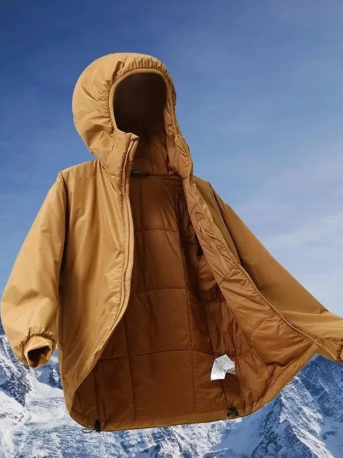 

Теплая хлопковая куртка Jaet "Bird" легкая, для активного отдыха, с капюшоном, с наполнителем из искусственного пуха, ветрозащитная, для мужчин, модная, в городском стиле