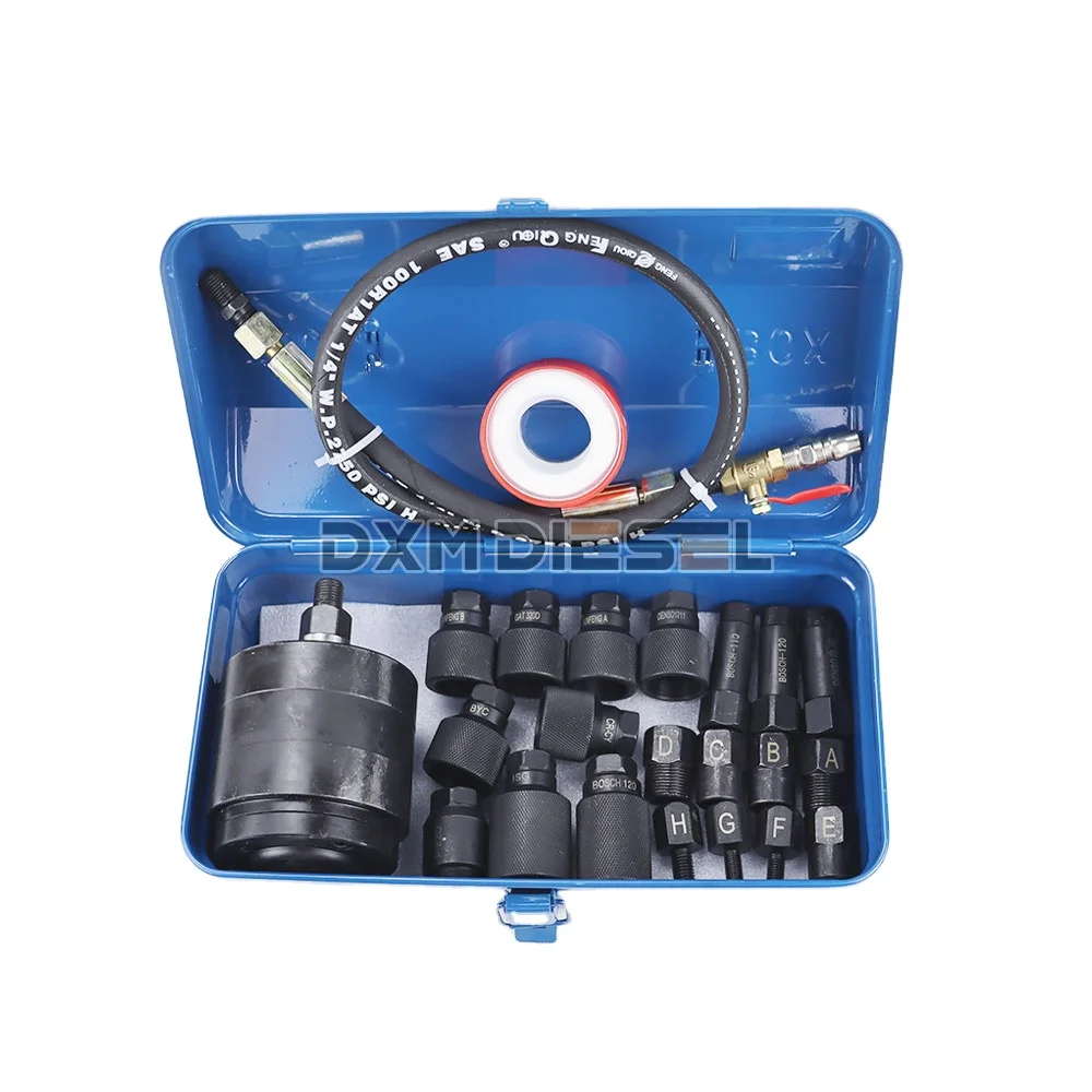 Diesel Common Rail Injector Pneumatic Puller Removal Tool Set for All Brands Pull Out Injector Extractor
