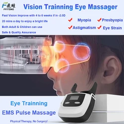 FFITONG-masajeador de ojos para miopía, entrenador de ojos, EMS, mejora la visión, parches oculares para adultos y niños