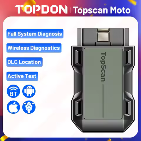 TOPDON TopScan Moto Car Scan Auto Motorcycle Diagnostic Tools Engine OBD2 Scanner Tool Professional Universal