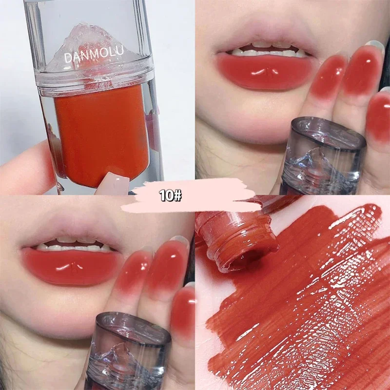 Ice Mountain Lipstick Crystal Jelly Lip Glaze Transparentny Nawilżający Błyszczyk do Ust Wodoodporne Pomadki Kosmetyki do Makijażu