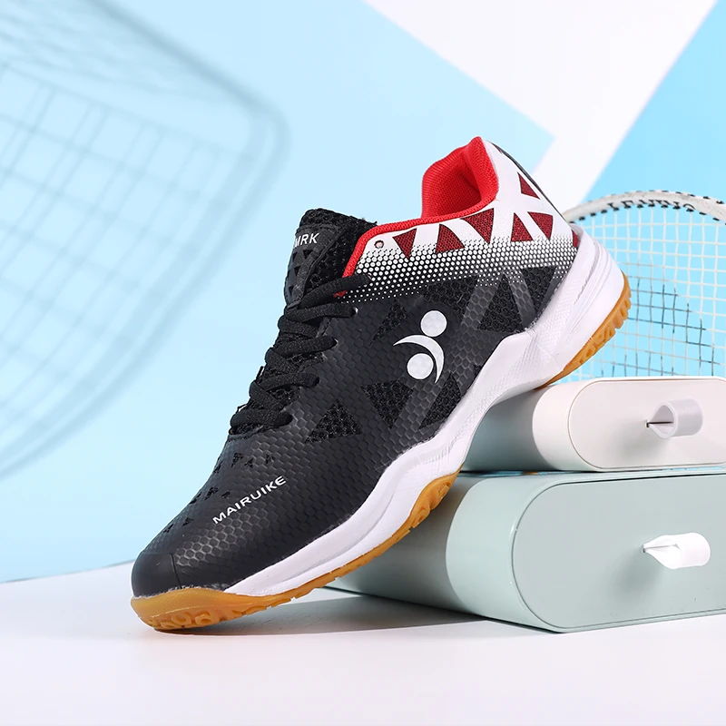 

Professional Badminton Training Couples Anti-Slippery Indoor Sports Shoes Men Women Hard-Wearing Table Tennis Shoes Unisex