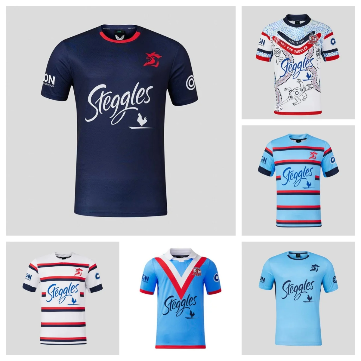 

Sydney Roosters rugby team traditional jersey(Custom name and number )