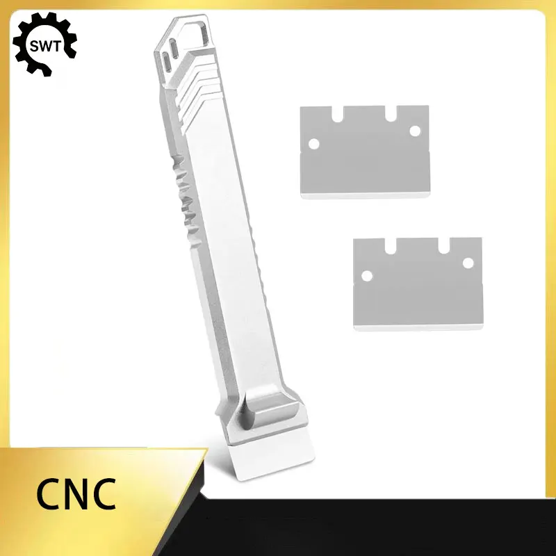 Upgrade metal aluminum alloy CNC scraper hot bed platform, clean scraper blade, durable 3D printer accessories