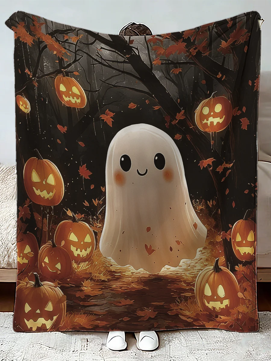 بطانية عطلة احتفالية - رمي مخطط لقصب الحلوى، دفء قطن 100% لغرفة المعيشة