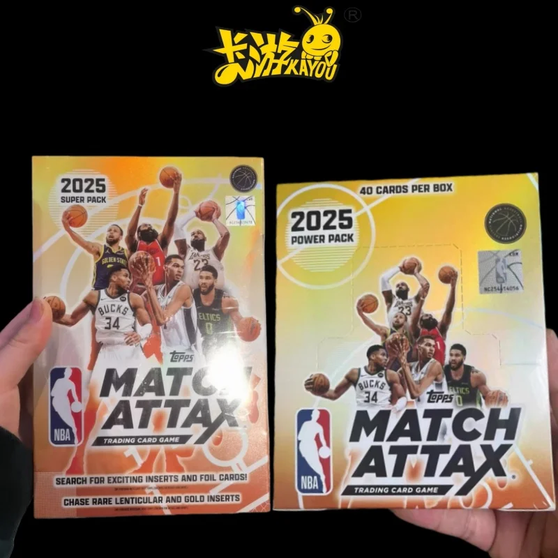 KAYOU TopPS originale NBA Match Attax Basket Trading Card 2025Edition Super Power Battle Pack Autentica carta da gioco da collezione