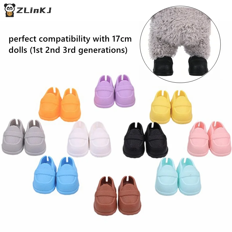 ▶ 1 paire de chaussures de poupée 15/17cm, Mini chaussures en plastique pour poupées, Mini chaussures à doigts, accessoire de vêtements pour poupées de 6.9 pouces