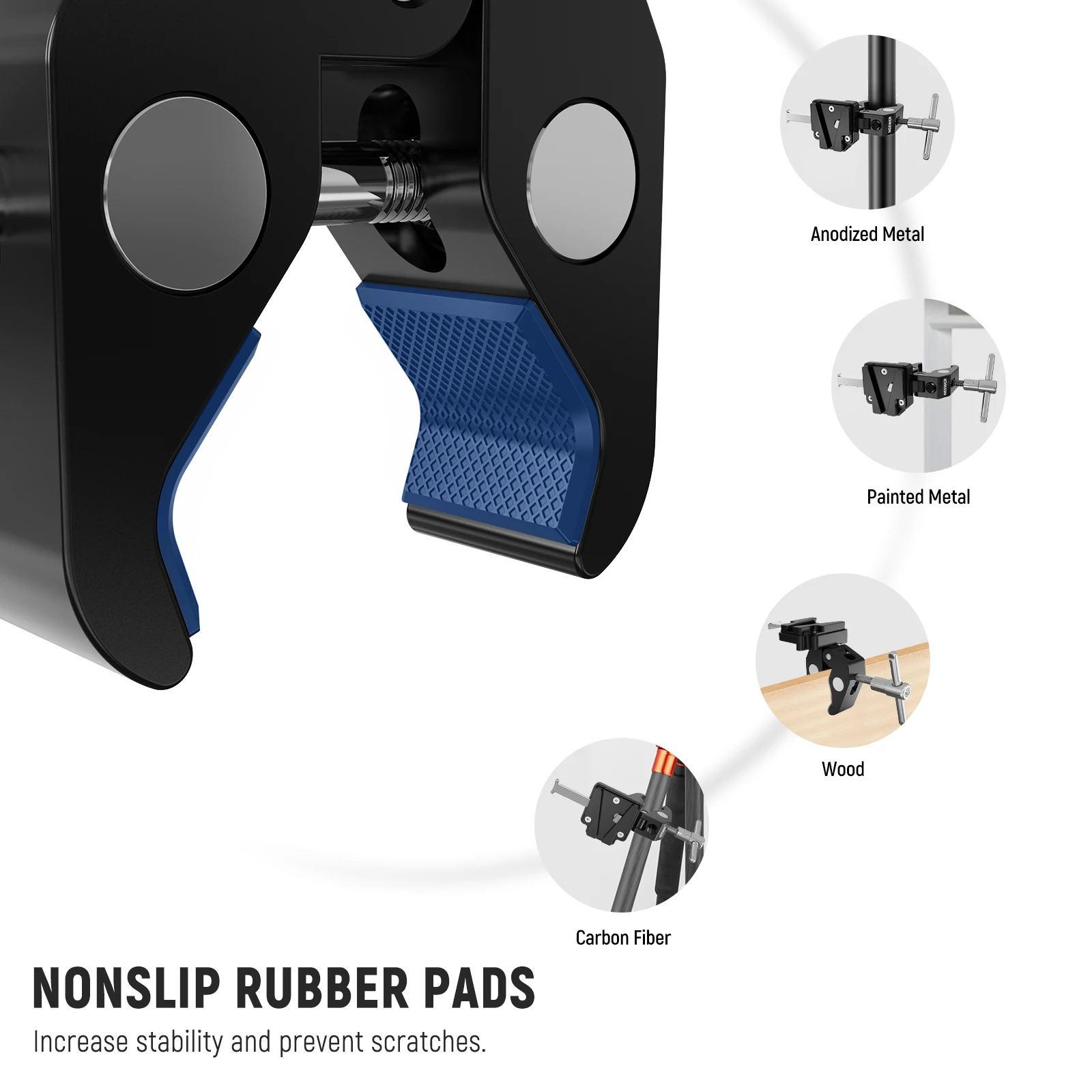NEEWER V-Lock Batterieklemme mit Stativklemme, Gimbal-Halterung und 15 mm Stange, kompatibel mit FXLION Sony, Neewer V, PS006 Batterie – Detail 7