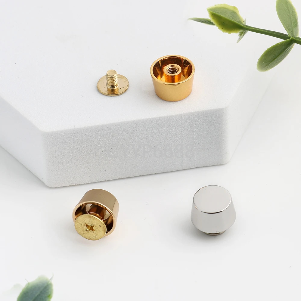 10-30-100pcs 8 colors 11*9mm Rose gold Copper Rivets Fasteners Gold High Quality Leather Crafts Bags shoes Studs