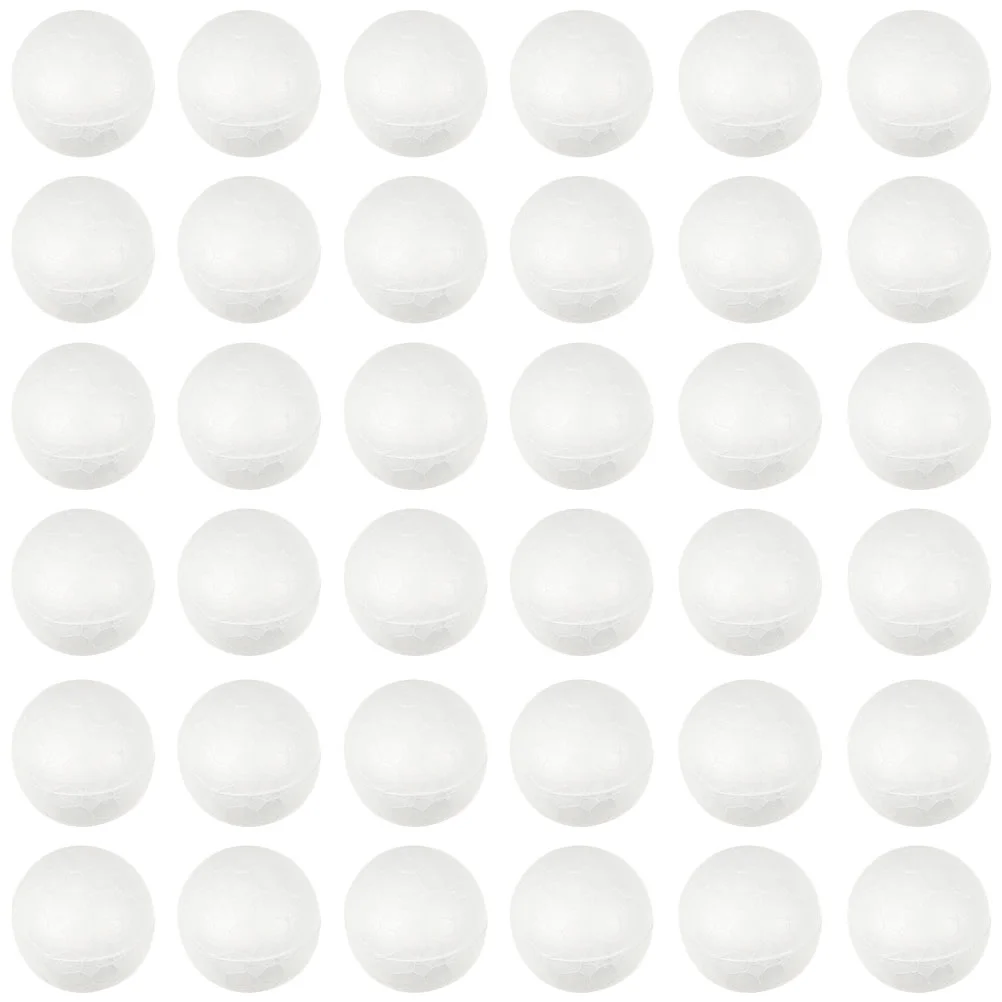 500 Pcs Foam Ball White Christmas Balls Polystyrene Forms Cake Craft Foams Crafts Round DIY Ornament Holiday