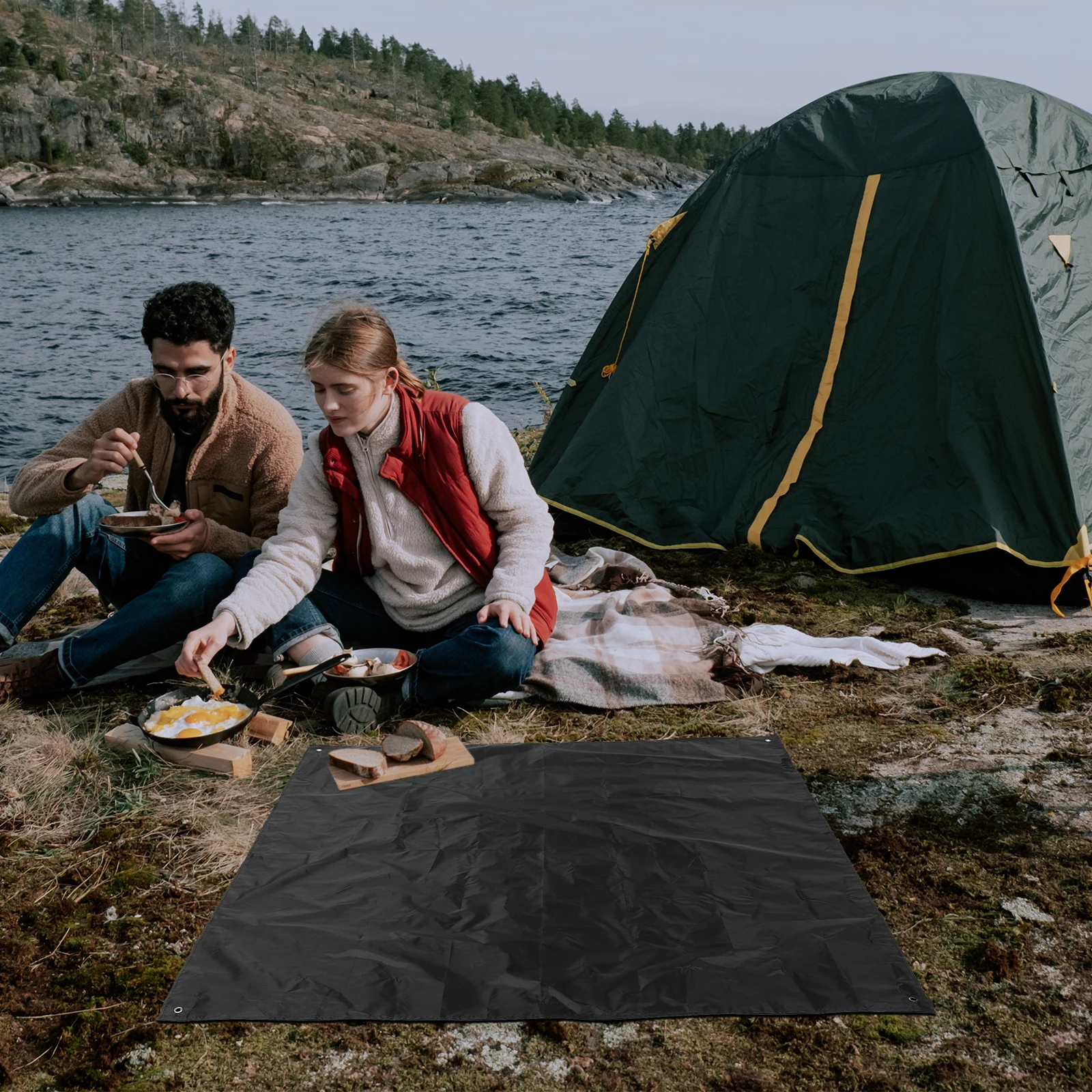 

Beach Blanket Foldable Large Waterproof Outdoor For Picnic Hiking Fishing Lightweight Durable Portable Seat Cushion