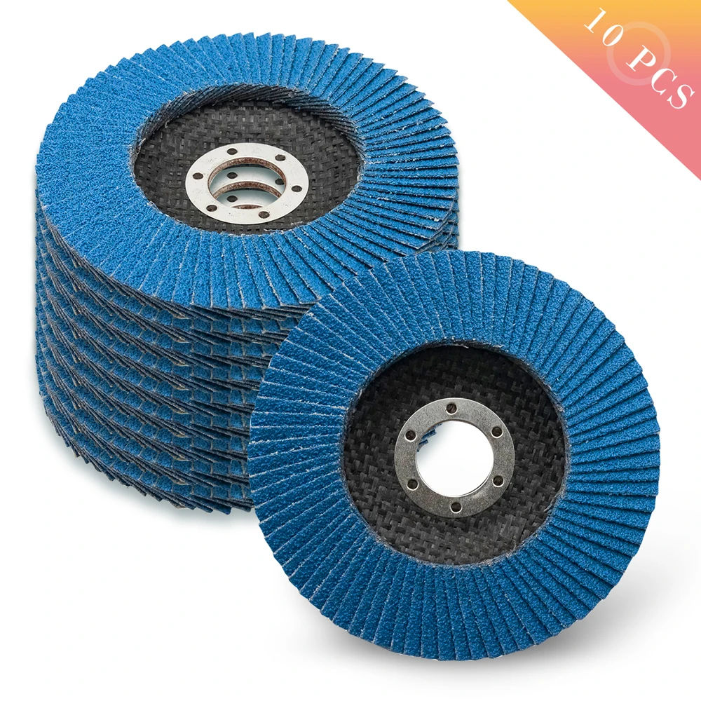 /05/2019 à Lamelles Professionnels pour Meuleuse d'Angle, Grain 40/60/115, 4.5mm, 80/120 Pouces, 10 Pièces