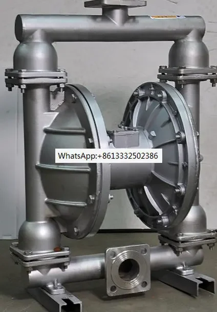 VKM pneumatic diaphragm pump QBY-50 stainless steel  nitrile rubber acid and alkali resistance