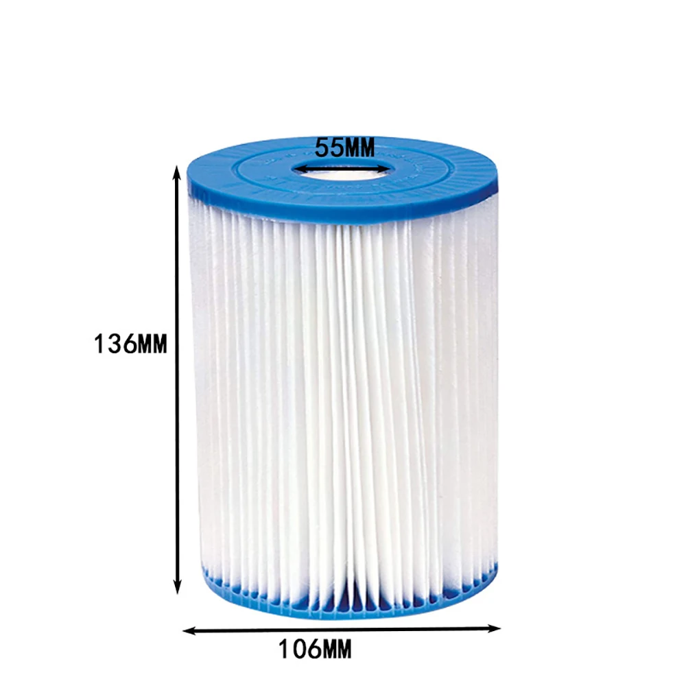 2PCS Pool Filter Cartridges For Swimming Pools Filter Pump Accessories Circulation Cartridges For BESTWAY TYPE II No. 2 42012