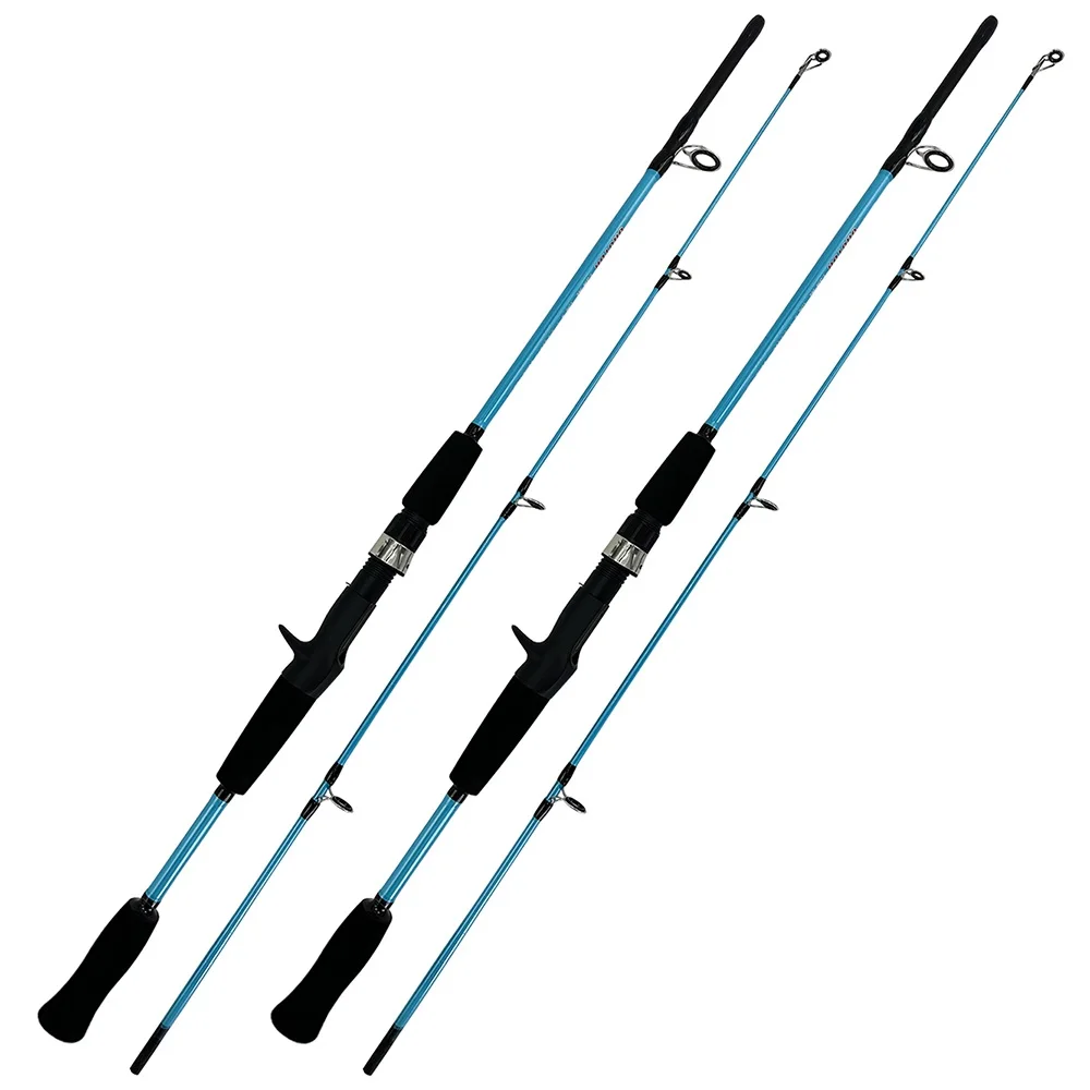 Casting Spinning Fishing Rod 1.8m 1.5 m UltraLight Carbon Fiber Rod Pole 2 Section with EVA Handle Baitcasting Fishing Rod