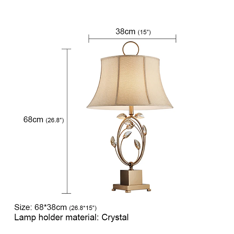 PLLY Contemporary Crystal Table Lamp LED Creative Fashion Dimming Desk Light for Home Living Room Bedroom Decor