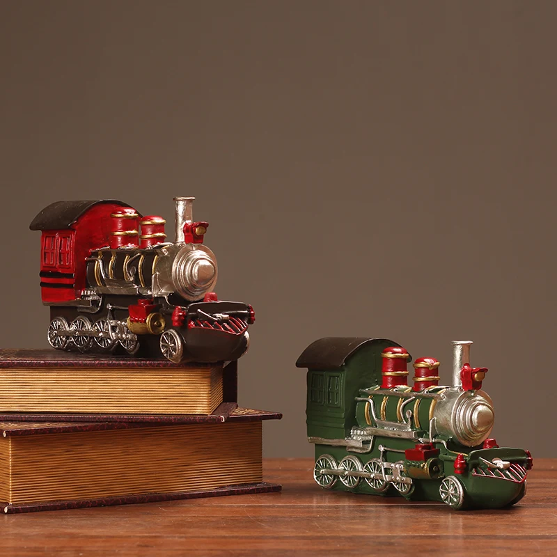 Newborn Photography Props Resin Retro Locomotive Model Ornament Living Room Decor Take Photo Background Locomotive Toy Gifts