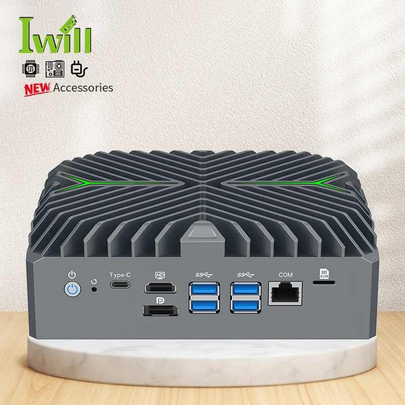 

Безвентиляторный брандмауэр 14-го поколения Ultra 5 125U с 8*LAN 1*HDMI 1*DP 1*Type-C Сетевой сервер DDR5