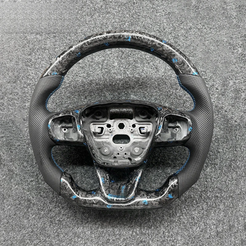 For Ford Steering Wheel Horn Cover Shell Decorative  Focus Sport Custom Carbon Fiber