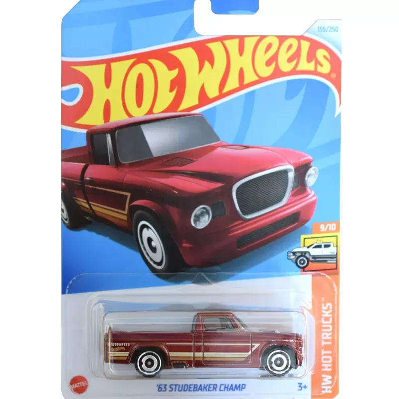 Hot Wheels-modelo de carro para meninos, escala 1/64, jipe, Chevy, veículo policial, pickup, Volvo, Mazda, rei, Kuda, brinquedos diecast, genuíno,