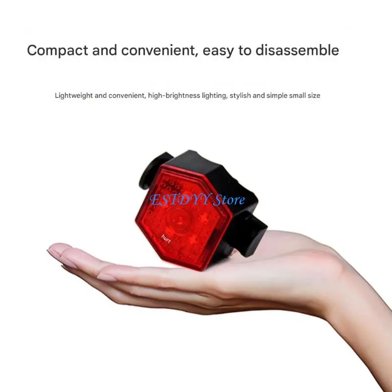 

G6DE Road Bike Cycling Safety Warning Lamp Tail Light Mountain Bike Rear Light Cycling Safety Warning Lamp Easy to Install