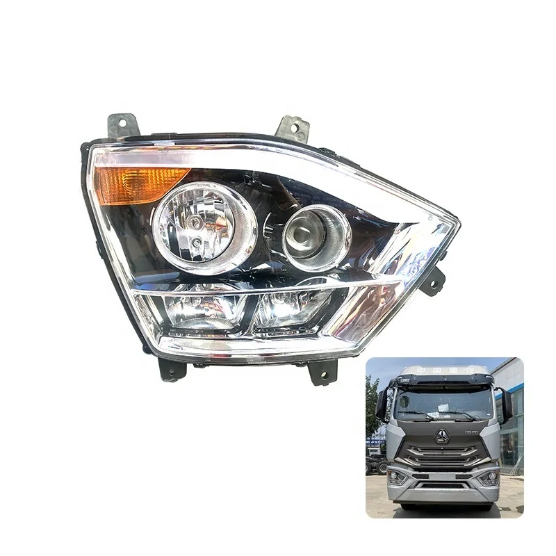 Original Quality Sinotruk Hohan NJ17 (Right) Headlight Lamp - WG9525720026 Front Lamp Head Lamp Light Electric Regulation