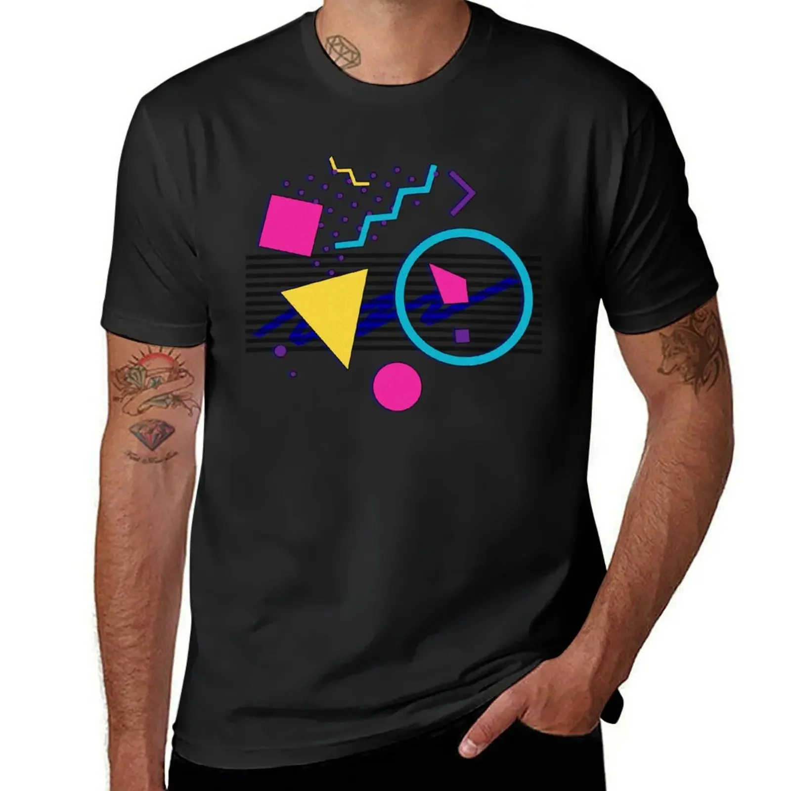 1988 Sensations - 80's Retrowave / Outrun / Memphis Milano Style T-Shirt customizeds kawaii clothes mens graphic t-shirts funny