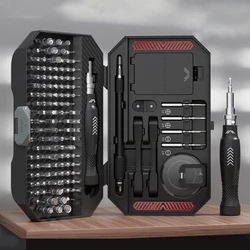 DELIXI 145-in-1 Screwdriver Set Precision Magnetic Screw Driver Bits Wireless Hand Screw Driver Portable Repair Kit Tool