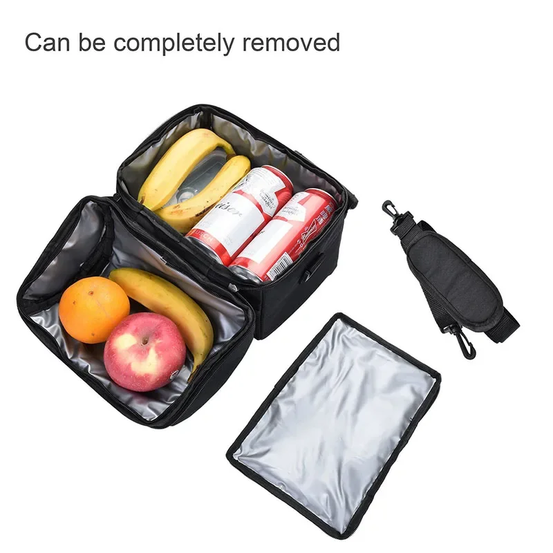 Lunch Bag Reusable Insulated Thermal Bag Women Men Multifunctional Cooler And Warm Keeping Lunch Box Leakproof Waterproof