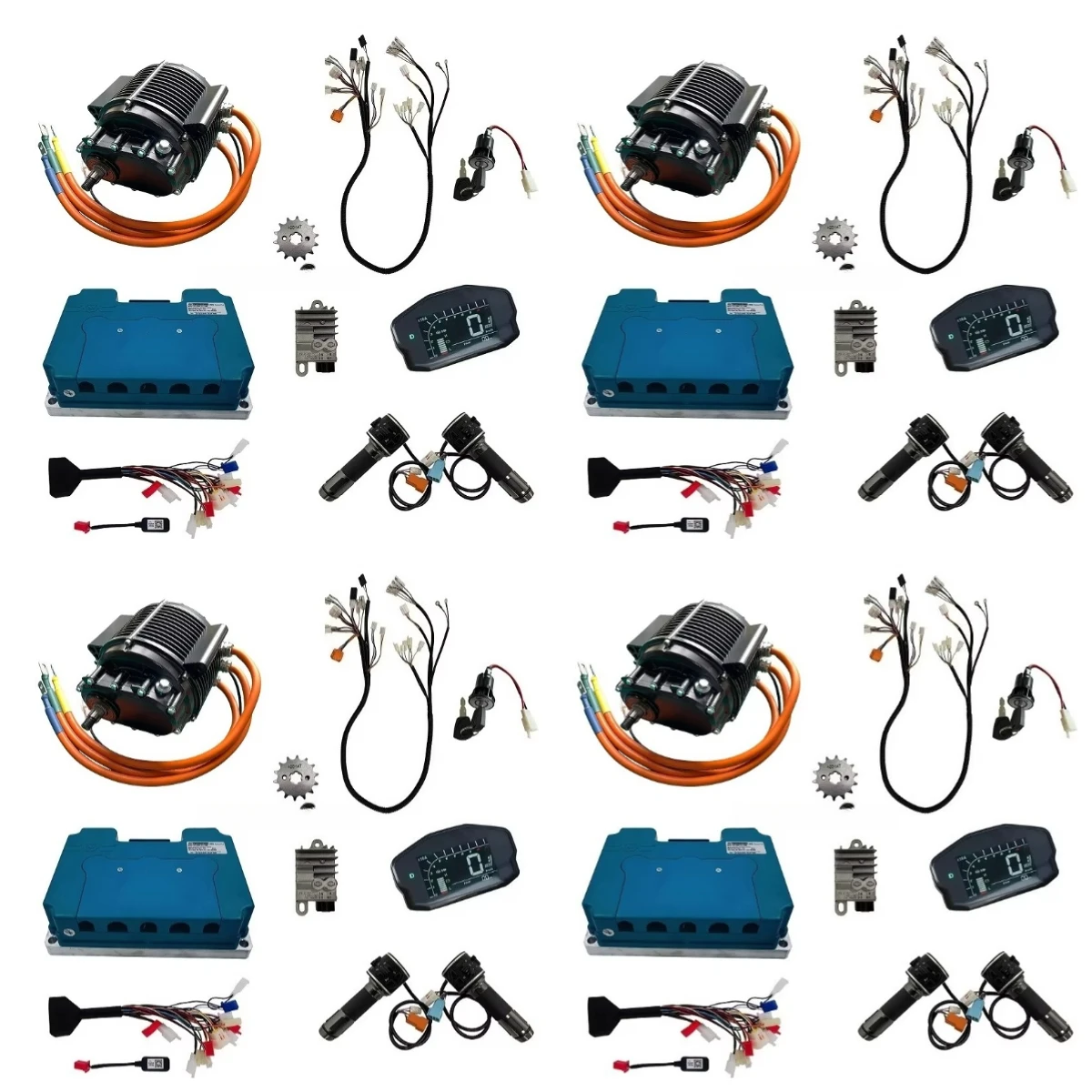 MOTOR 165 60H V3 10000W Mid-Drive Power Train Kits for Electric Motorcycle Dirt Bike
