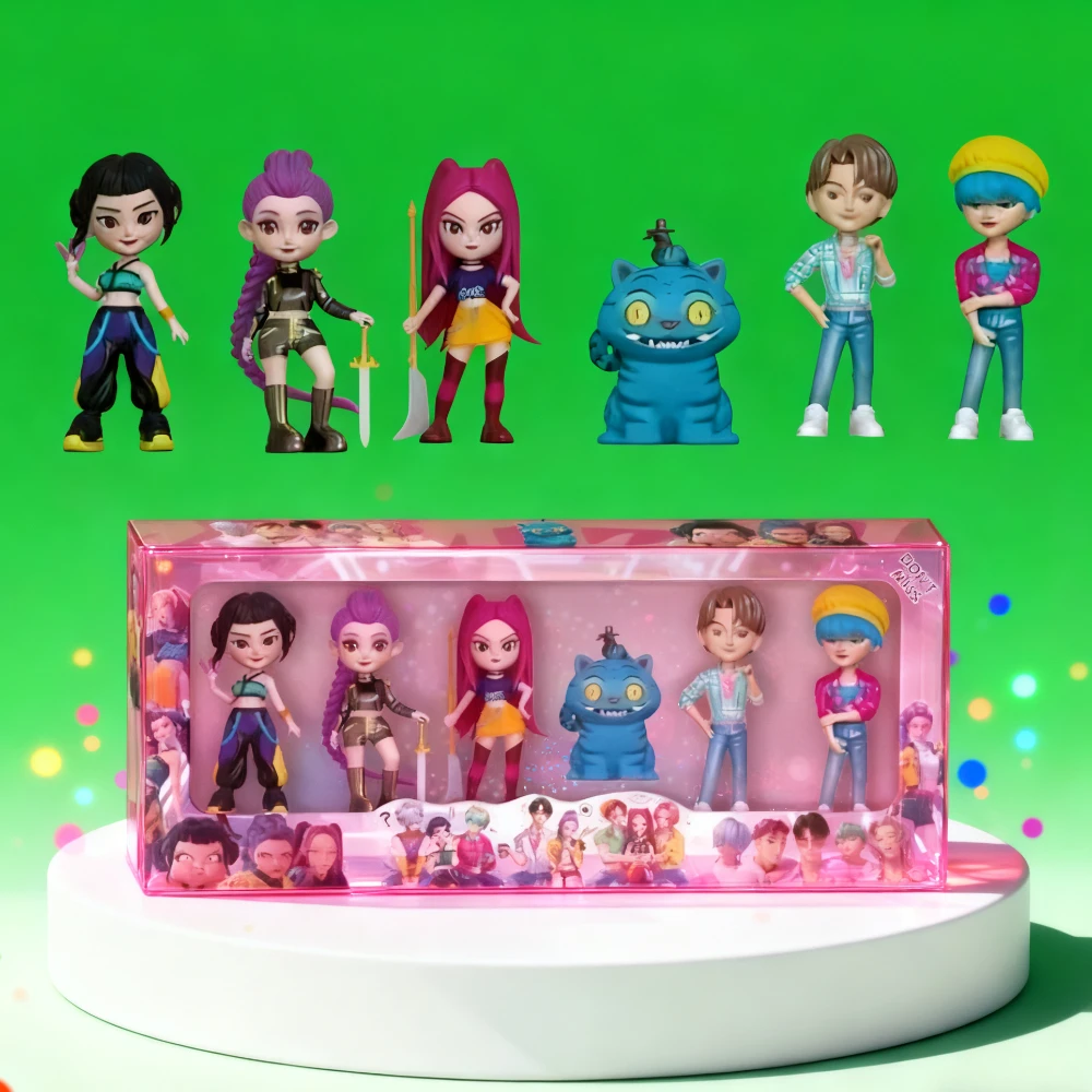 K-POP Derpy Tiger Hunter Rumi Zoe Mira Anime Polyvinyl Chloride Character Collection Desktop Trinkets Childrens Christmas Gift