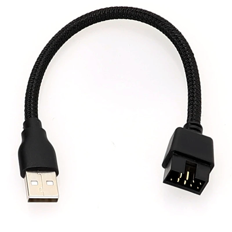 

1PCS 20CM USB A Male to 9Pin Male Mainboard Extension Adapter Cable High Speed Data Transfer