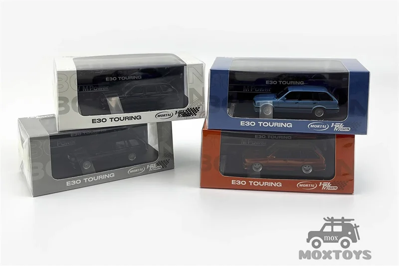 Mortal 1:64 E30 negro/azul/naranja Ordinary Lowrider Limited799 coche modelo fundido a presión