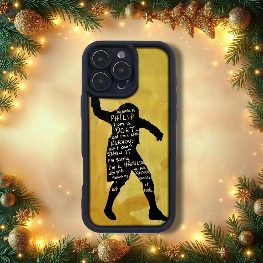 حافظة هاتف H-Hamilton L-Lyrics-E emery باللون الأسود لهاتف iPhone 15,12,17,14,11,13,16,Pro,Air,Plus,Max,SE4,E غطاء سيليكون #6