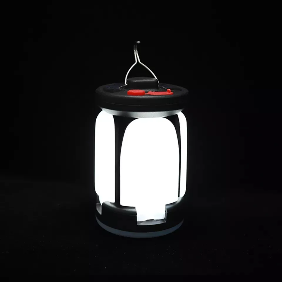 Highbright Solar LED Camping Lantern Rechargeable Emergency Power Bank Foldable 6 Light Modes for Camping Fishing Emergency Lamp