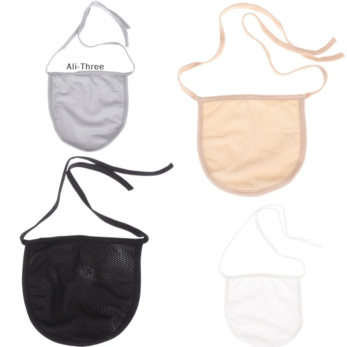 Adjustable Tracheal Cannula Throat Curtain Tracheostomy Tube Wind Cap Dust Cover White Black Nude Patient Care Nursing Pad