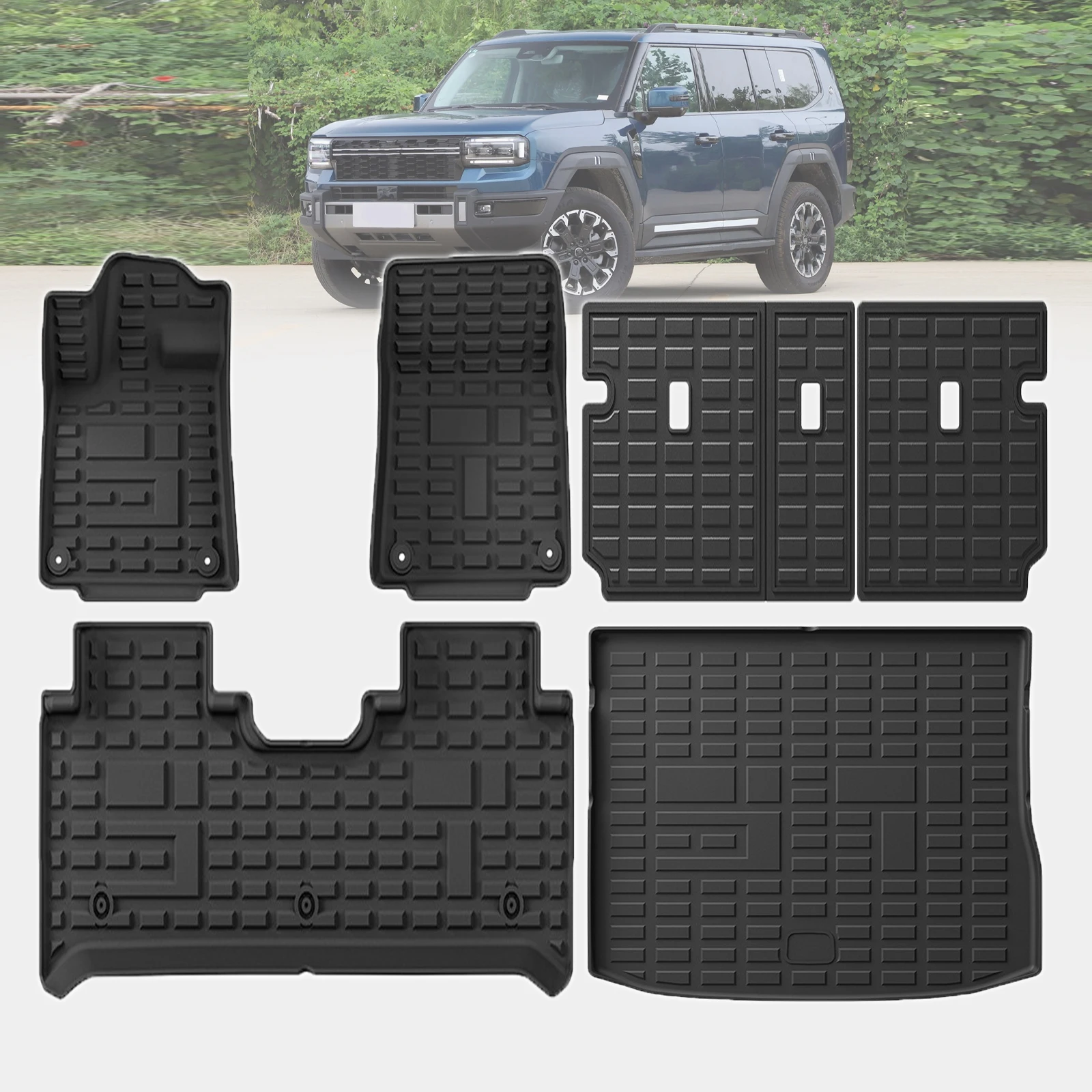 

for Jetour G700 2025 2026 2027 Waterproof TPE Car Mats 3D Laser Scanning Perfect Fit Odorless Accessories Easy Clean