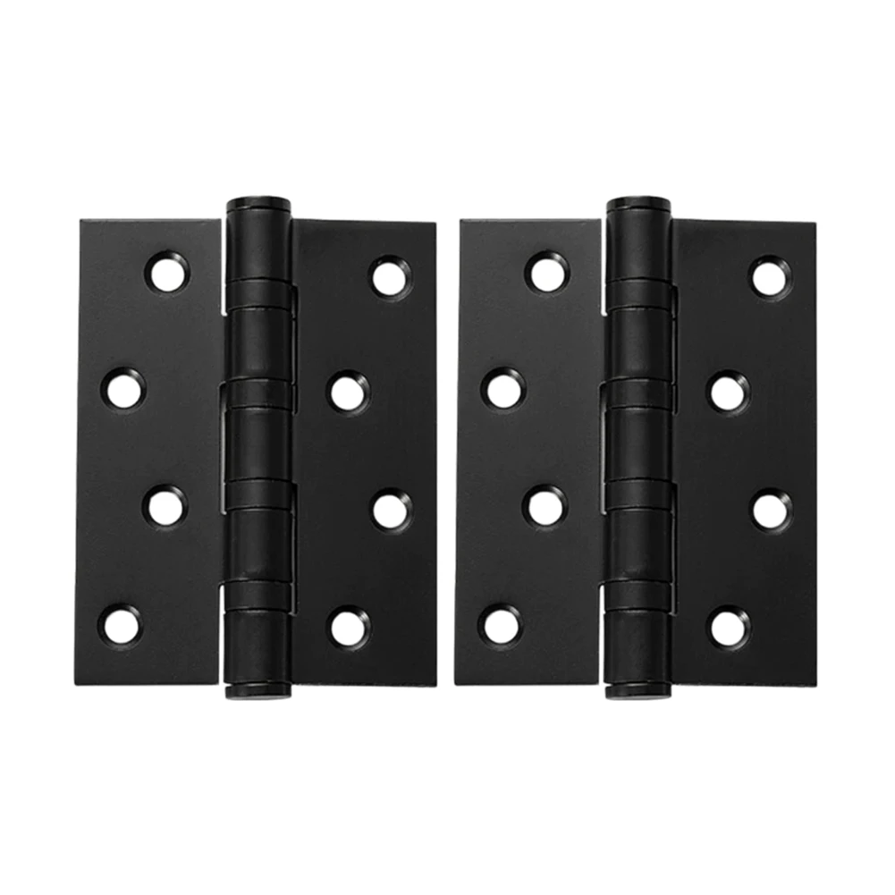 2PCS Stainless Steel Flat Open Hinge With Bearings 4/5 Inch Hinges For Wooden Doors For Connecting Doors And Door Frames