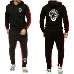 2024 Leon Athletic Club de Bilbao Men New Spring and Autumn Printed Hoodie Sweatpant Sets Sport Run Comfortable Solid Color Suit