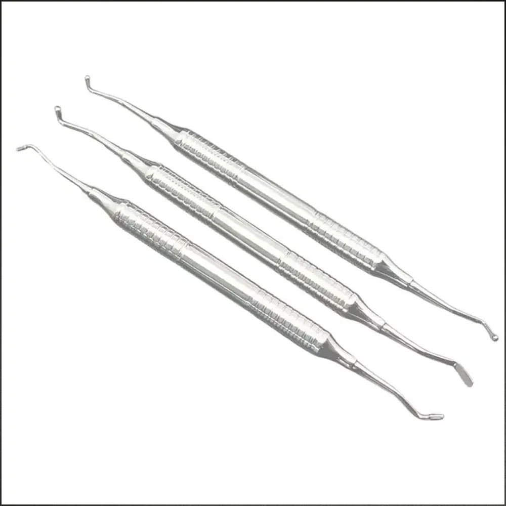 Dental Resin Composite Filling Tool Double-Ended Spatula Autoclavable Stainless Steel Dentist Instrument for Cavity Prep Repair